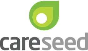 Green seed logo above the word “careseed” in lowercase gray and black letters on a light background.